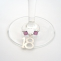 Swarovski wine glass charms