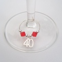 Single wine glass charms